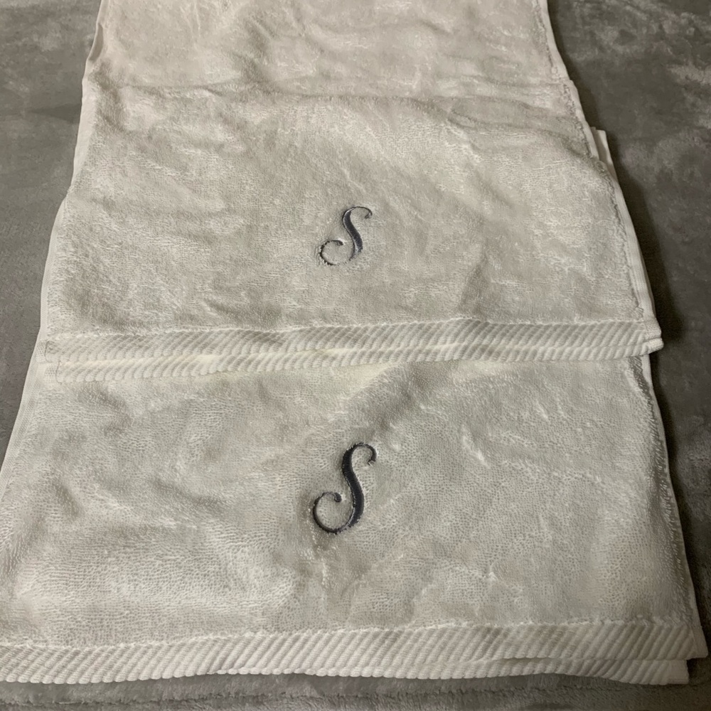 Monogram Towels “S”